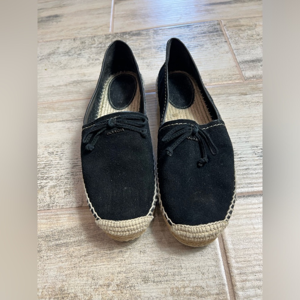 Coach Espadrilles Rae Black Size 9.5 - Picture 2 of 7